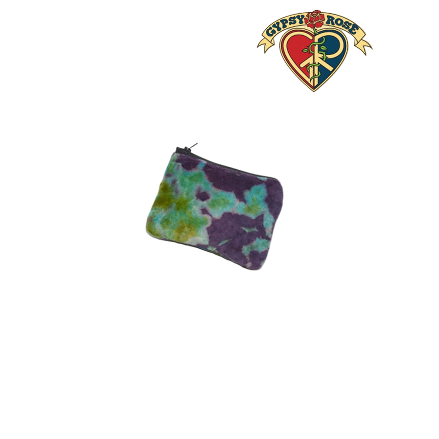Tie Dye Velvet Large Coin Purse SALE