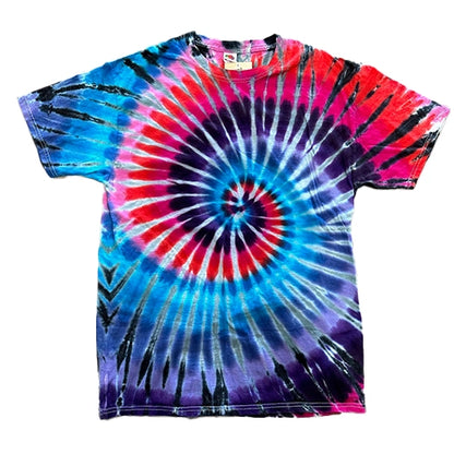 Too Heady Crew Berry Spiral Tie Dye T-Shirt