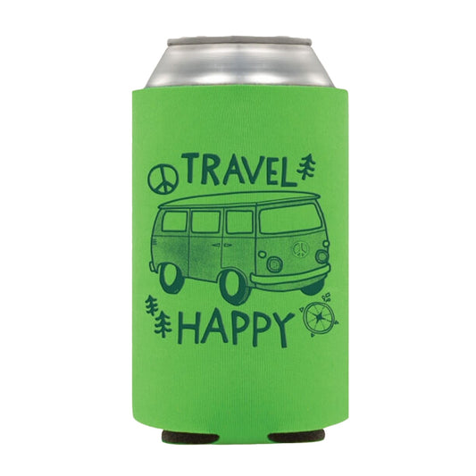 Travel Happy Koozie