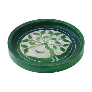 Tree of Life Embossed Metal Incense Burner