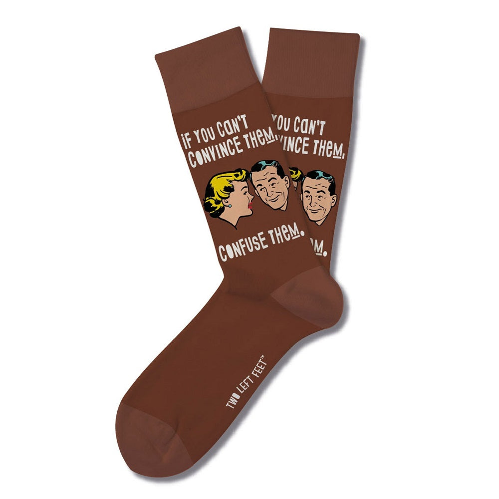 Two Left Feet® Retro Remix Socks - Can't Convince Them SALE