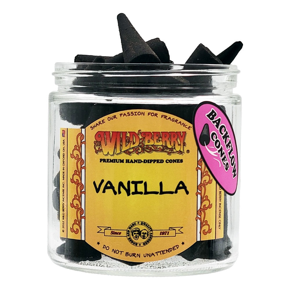 Vanilla Wild Berry Backflow Incense Cones