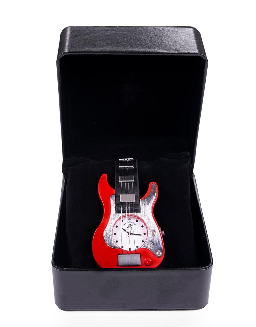 Guitar Watch Red