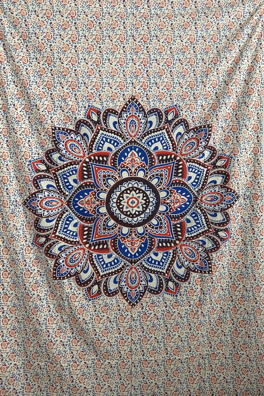 Zest For Life Red/Blue Mandala Tapestry SALE