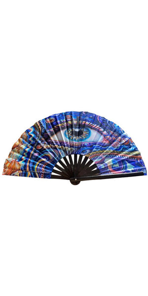 Psychedelic Third Eye Folding Fan