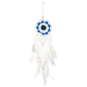 Small Evil Eye Macrame Dreamcatcher