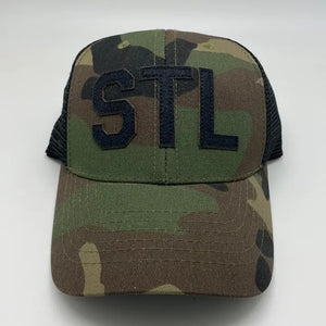 St. Louis "STL" Camo Trucker Hat – Camo Snapback