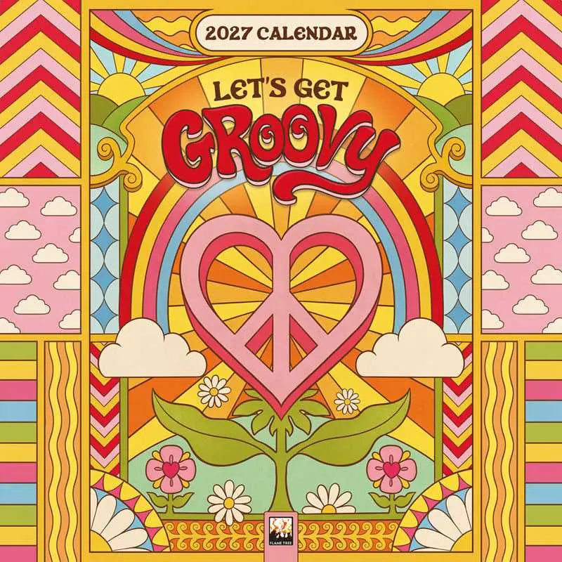 Dreamadelic: Let's Get Groovy Mini Wall Calendar 2027