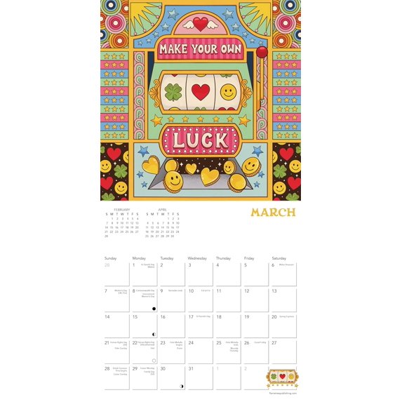 Dreamadelic: Let's get Groovy Mini Wall Calendar 2027