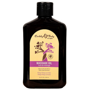 Earthly Body at Night Massage Oil - Ylang Ylang Lavender 8 oz