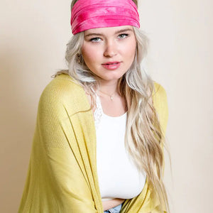 Fuchsia Crush Tie Dye Headwrap