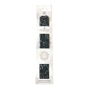 Elements Crystal Wooden Incense Burner in Black Obsidian