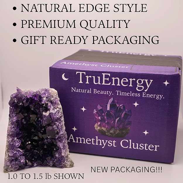 TRUENERGY Natural Amethyst Crystal Cluster