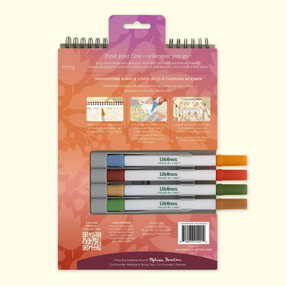 Lifelines™ FlowArt: Trace-by-Line Fall Harvest Coloring Pad