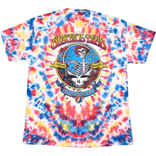 Grateful Dead 60th Anniversary Tie Dye T-Shirt