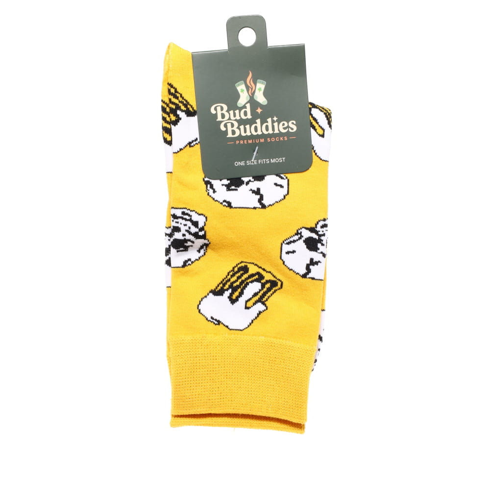 Bud Buddies Novelty Socks - Beer & Skull