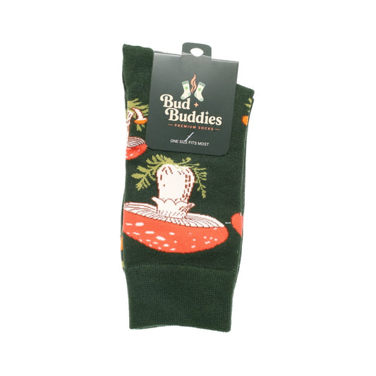 Bud Buddies Novelty Socks - Forest Woodland Mushroom