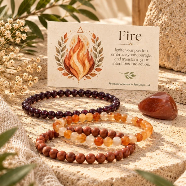 Intentions Bracelet Set - Fire 4mm