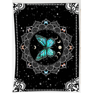 Celestial Butterfly Mandala Tapestry