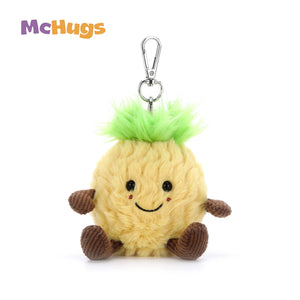 McHugs Pineapple Fruit Stuffed Animal Bag Charm