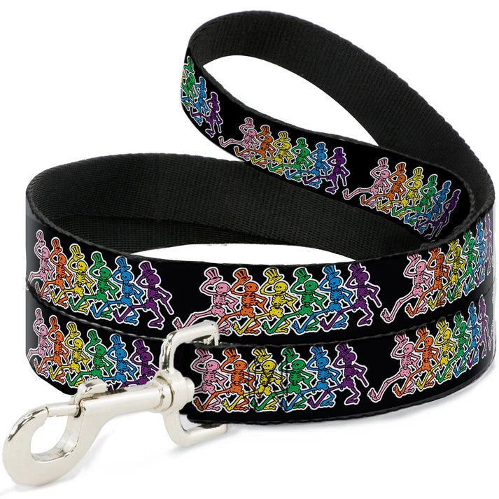 Grateful Dead Dancing Skeletons Dog Leash 1" inch Wide