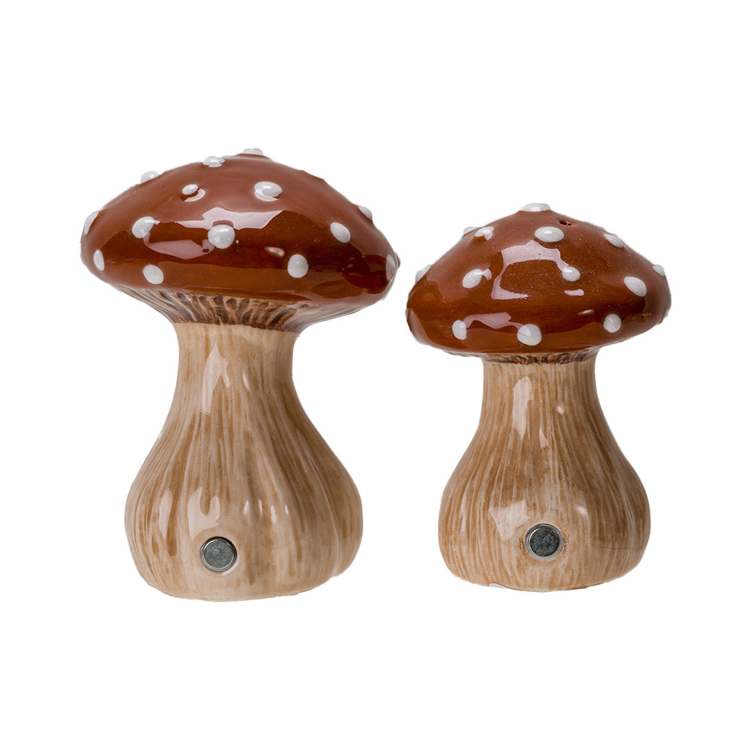 Whimsical Toadstools Salt & Pepper Shaker Set