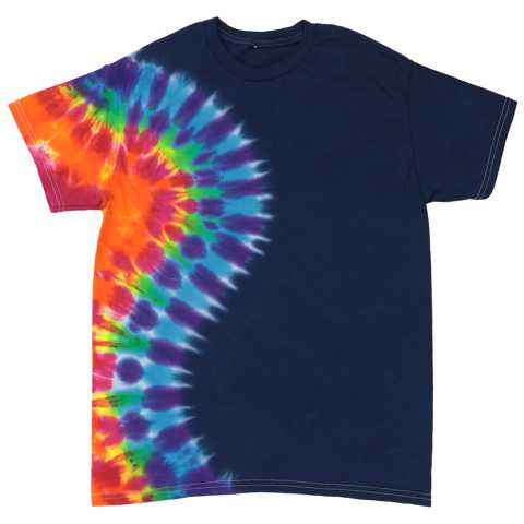 Midnight Rainbow Cascade Tie Dye T-Shirt