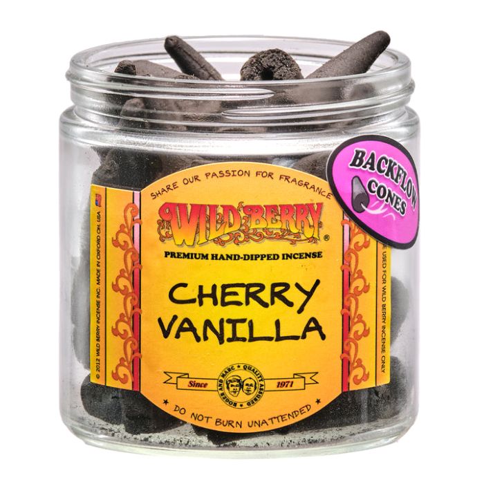 Cherry Vanilla Wild Berry Backflow Incense Cones