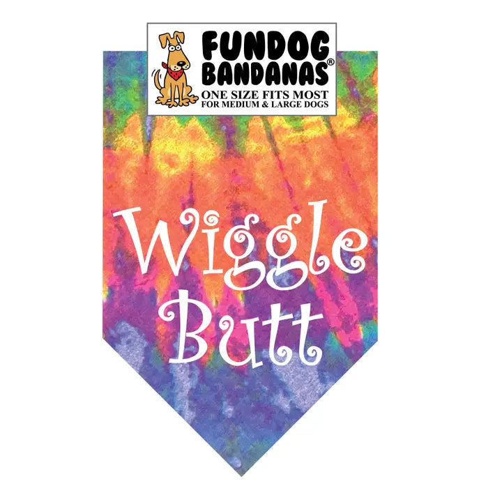 FunDog Bandanas Wiggle Butt Dog Bandana - Assorted Colors