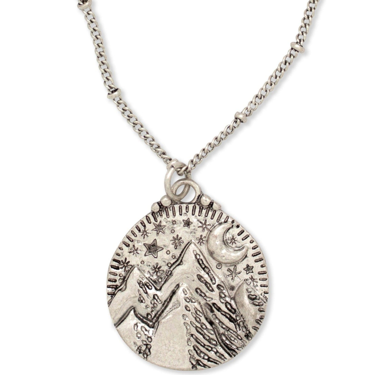 Mountains of the Moon Necklace | Silver