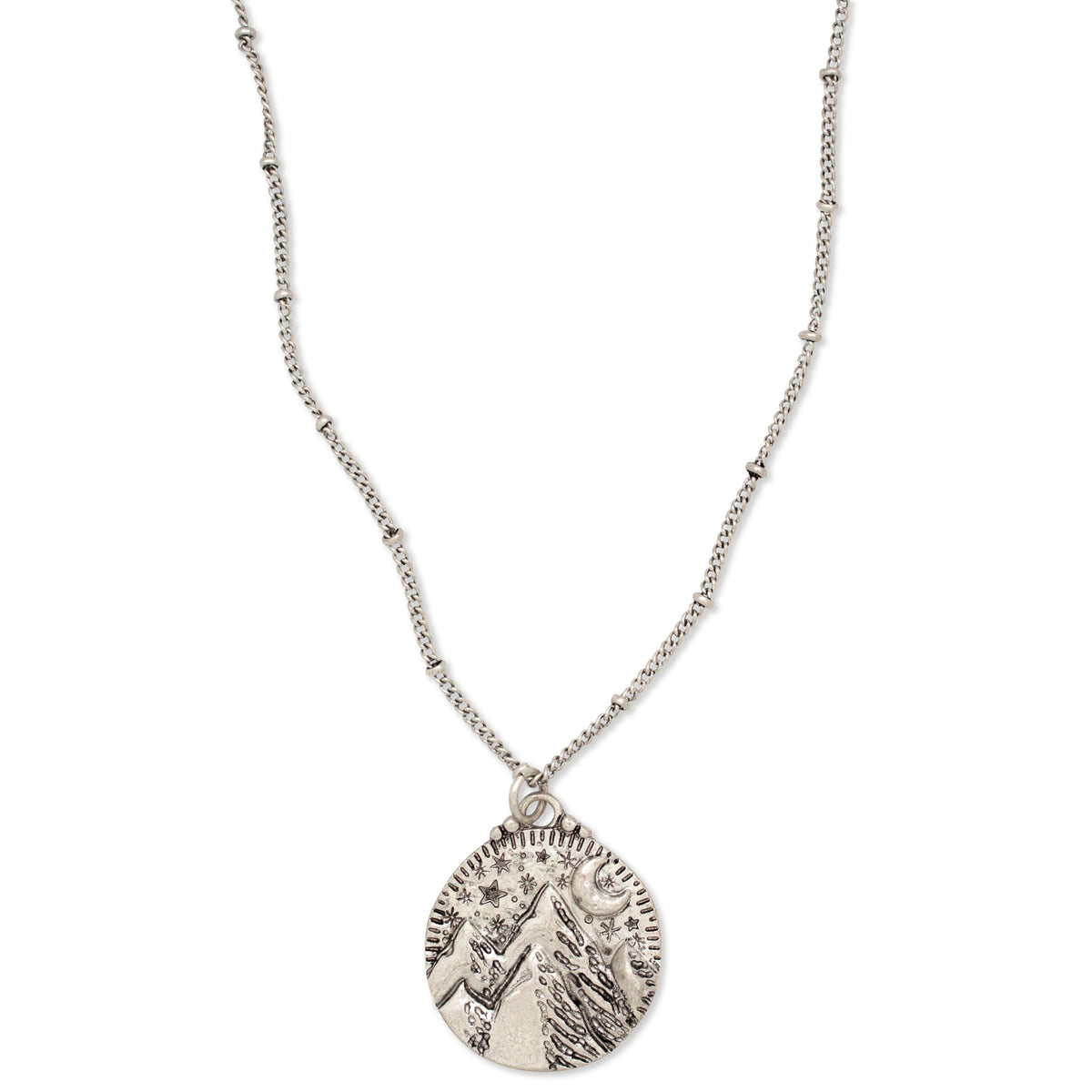 Mountains of the Moon Necklace | Silver