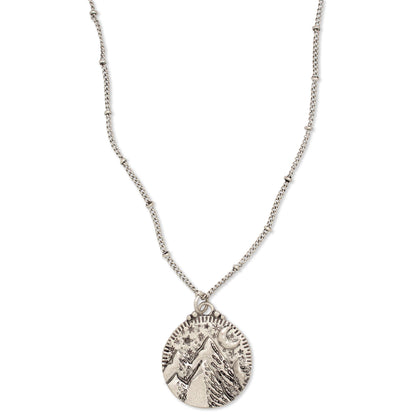 Mountains of the Moon Necklace | Silver