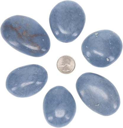 TruEnergy Angelite Palm Stone - 2"-3"