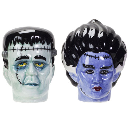 Frankenstein and Bride of Frankenstein Salt & Pepper Shaker Set