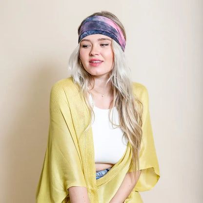 Coral Sky Tie Dye Headwrap