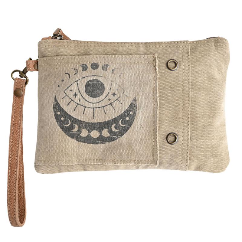 Clea Ray Distressed Evil Eye Wristlet