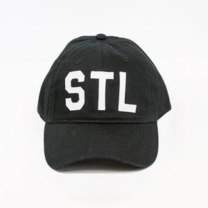 St. Louis "STL" Collegiate Dad Hat – Classic Black