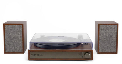 Victrola VTS-1300-WLN Harmony Bluetooth Record Player with Speakers (Walnut)