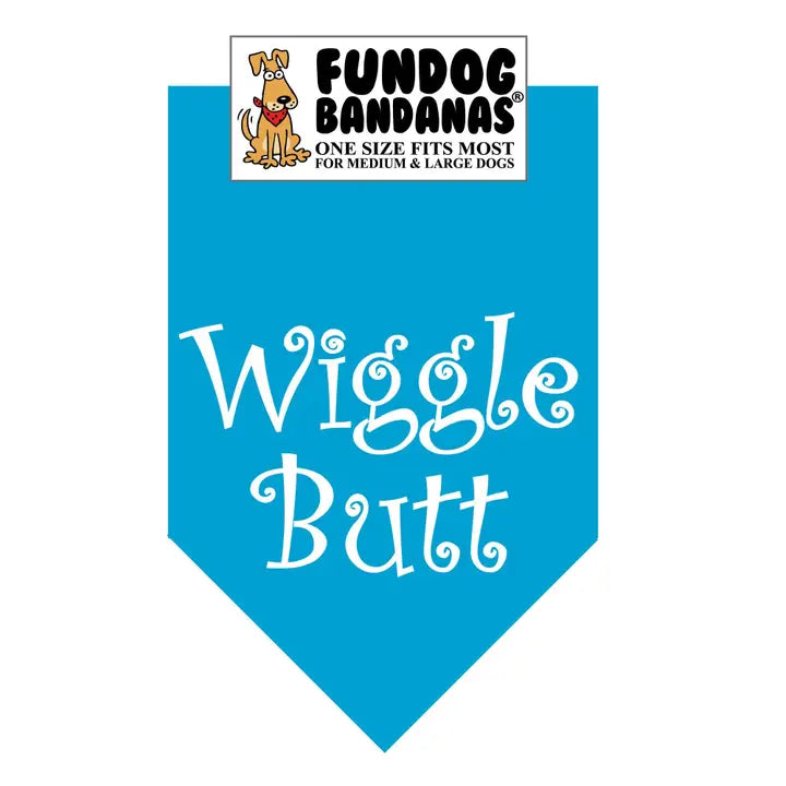 FunDog Bandanas Wiggle Butt Dog Bandana - Assorted Colors