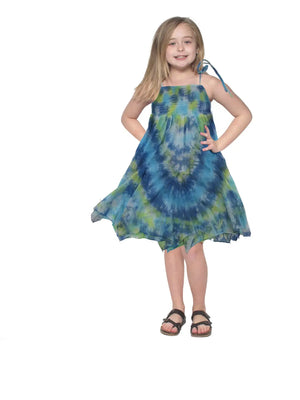 Blue Sky Designs Kids Tie Dye Spinner Dress