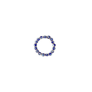 Dark Blue Evil Eye Stretch Bracelet