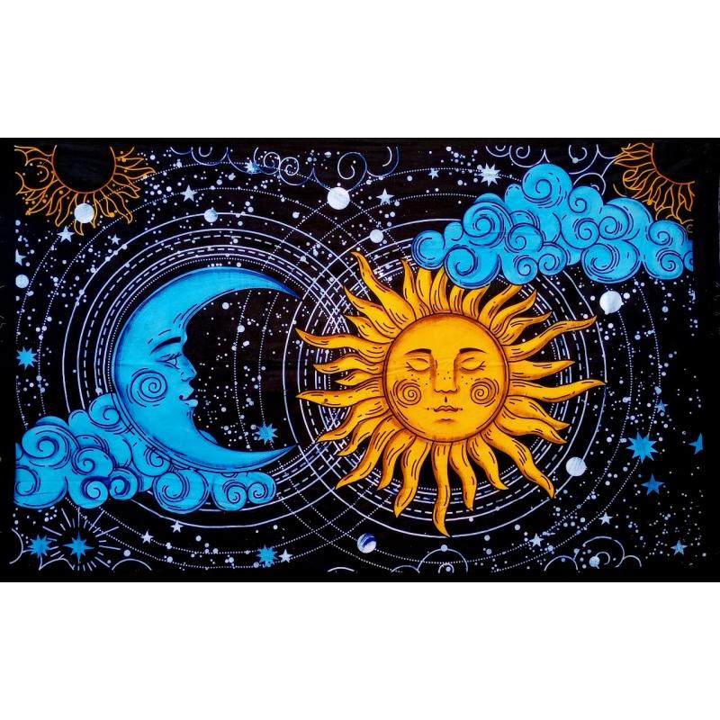 Mystic Sun and Moon Celestial Tapestry