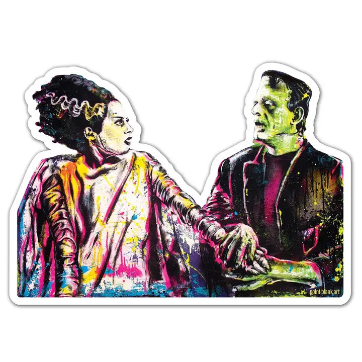 Frankenstein and His Bride Sticker