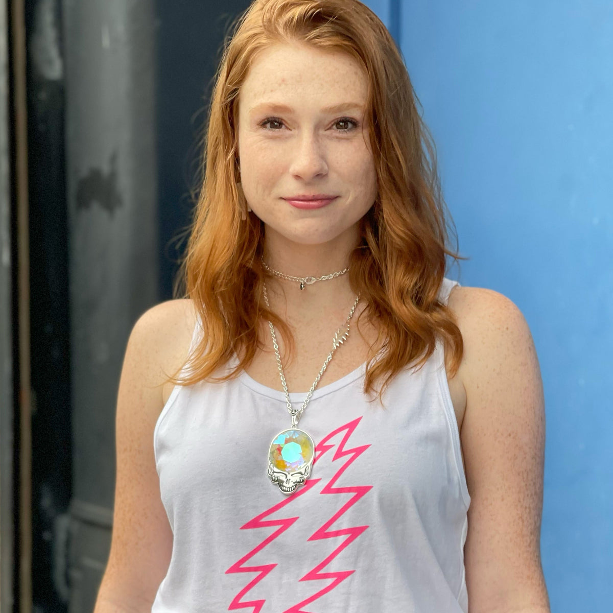 Steal Your Face Prism Necklace | Silver