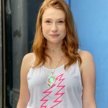 Steal Your Face Prism Necklace | Silver