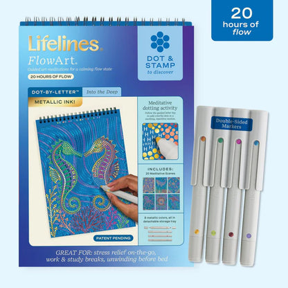 Lifelines™ FlowArt: Dot-By-Letter Into the Deep Coloring Pad