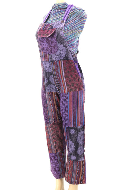 Gheri & Cotton Handwoven Patchwork Overalls
