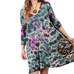 Grateful Dead Stealie The Night Away Tie Dyed Dress