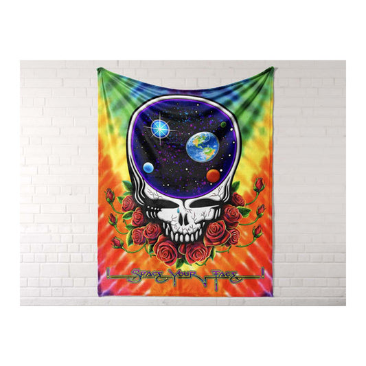 Grateful Dead Space Your Face Fleece Throw Blanket
