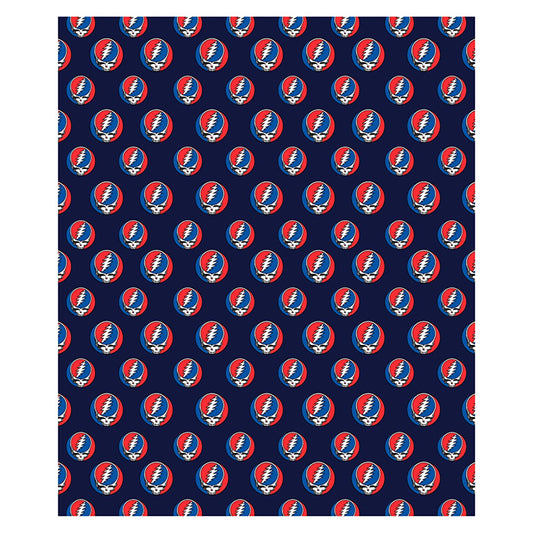 Grateful Dead Steal Your Face Cozy Fleece Throw Blanket